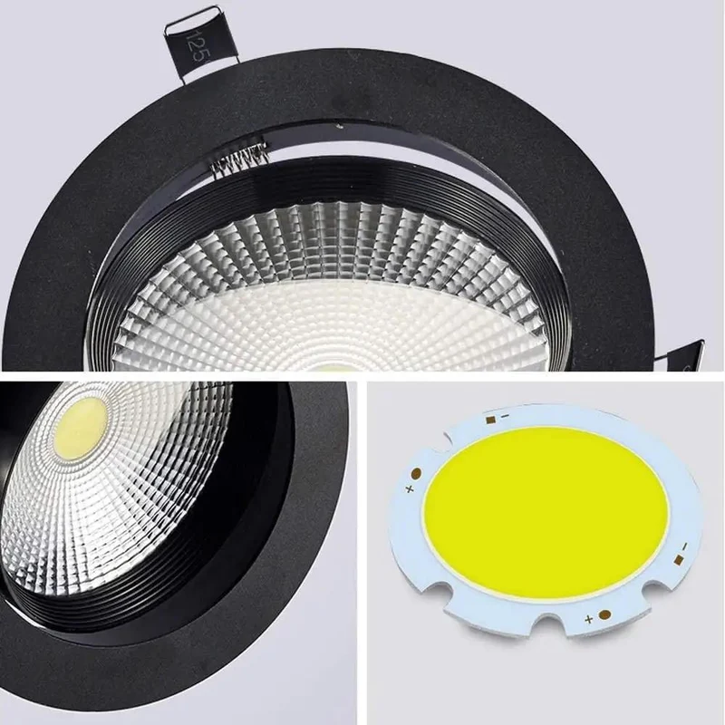 Premium Led Recessed Downlight Retrofit Trim Kit Featuring A Slick Matte Black Aluminum Build For A No Sweat Ceiling Upgrade Across Kitchens Baths And Workspaces Pumping Out Smooth Warm Glow With An Easy Install That Totally Transforms The Room