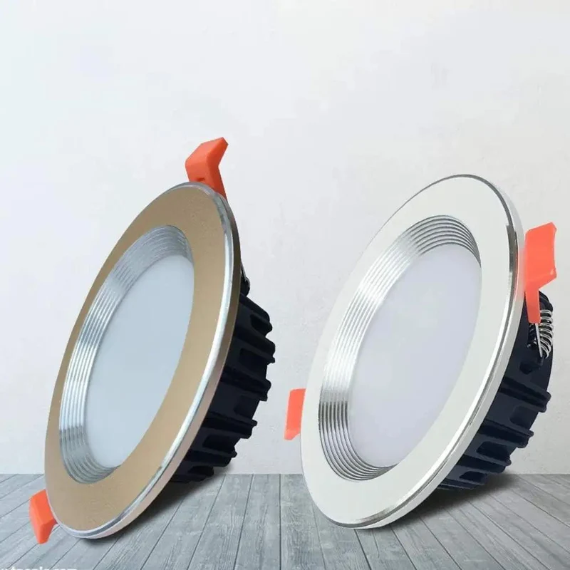 Heavy Duty Recessed Lighting Trim Kit 10 Pack Led Downlights Aluminum Spotlight Easy Retrofit Ceiling Install Dimmable Hella Bright Smooth Flush Finish Housing
