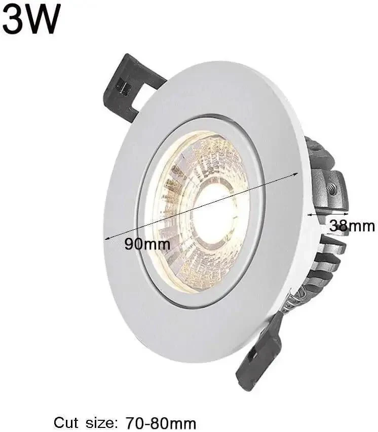 Round Metal Led Retrofit Ceiling Light Kit With Warm And Natural Light Dimmable Recessed Lighting Trim For Kitchen Bathroom Bedroom Zero Stress Setup Killer Room Vibe