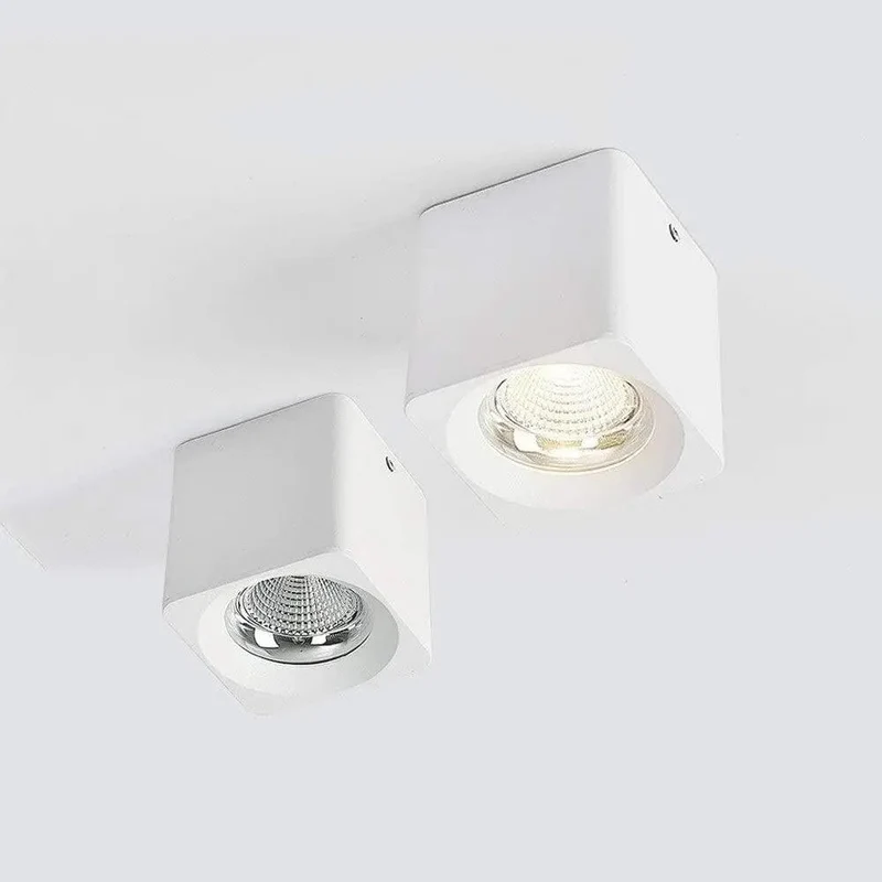 Top Shelf Square Recessed Ceiling Lights, Dimmable LED Retrofit Downlight Trim Kit In Warm White Cob, Solid Aluminum Build, Zero Hassle Install, Killer Ambient Lighting For Every Room