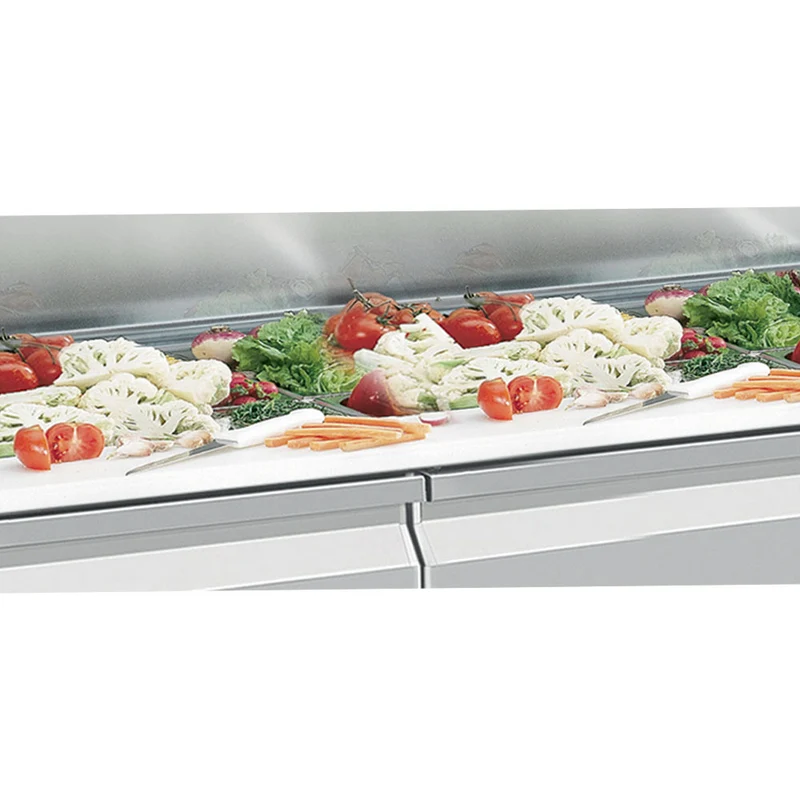 Kühltisch, Umluft, 2 Türen, 260 Lit. mit Struktur für 1/1 GN - SG2-G3/P9