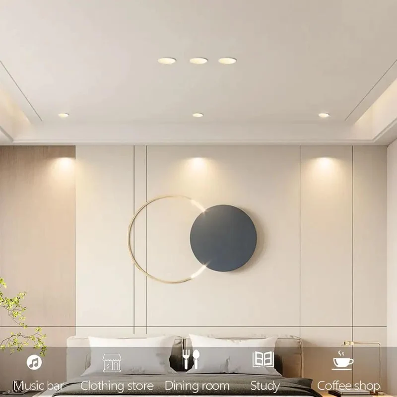 9 Pack 3.2 Inch Retrofit Recessed LED Can Lights Baffle Trim Switchable Color Temp 3000K 4000K 6000K Smooth Aluminum Housing Easy Install Super Bright Ceiling Spots For Home Interior Bathroom Kitchen Bedroom Fresh Clean Modern Vibe Lighting