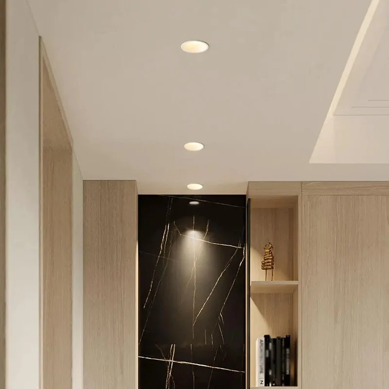 9 Pack 3.2 Inch Retrofit Recessed LED Can Lights Baffle Trim Switchable Color Temp 3000K 4000K 6000K Smooth Aluminum Housing Easy Install Super Bright Ceiling Spots For Home Interior Bathroom Kitchen Bedroom Fresh Clean Modern Vibe Lighting