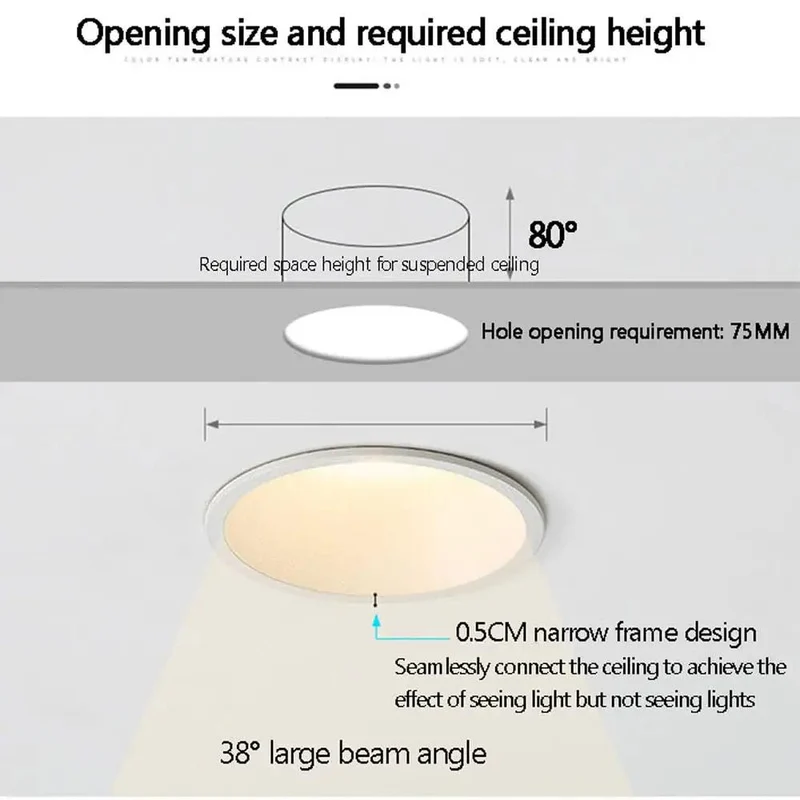 9 Pack 3.2 Inch Retrofit Recessed LED Can Lights Baffle Trim Switchable Color Temp 3000K 4000K 6000K Smooth Aluminum Housing Easy Install Super Bright Ceiling Spots For Home Interior Bathroom Kitchen Bedroom Fresh Clean Modern Vibe Lighting