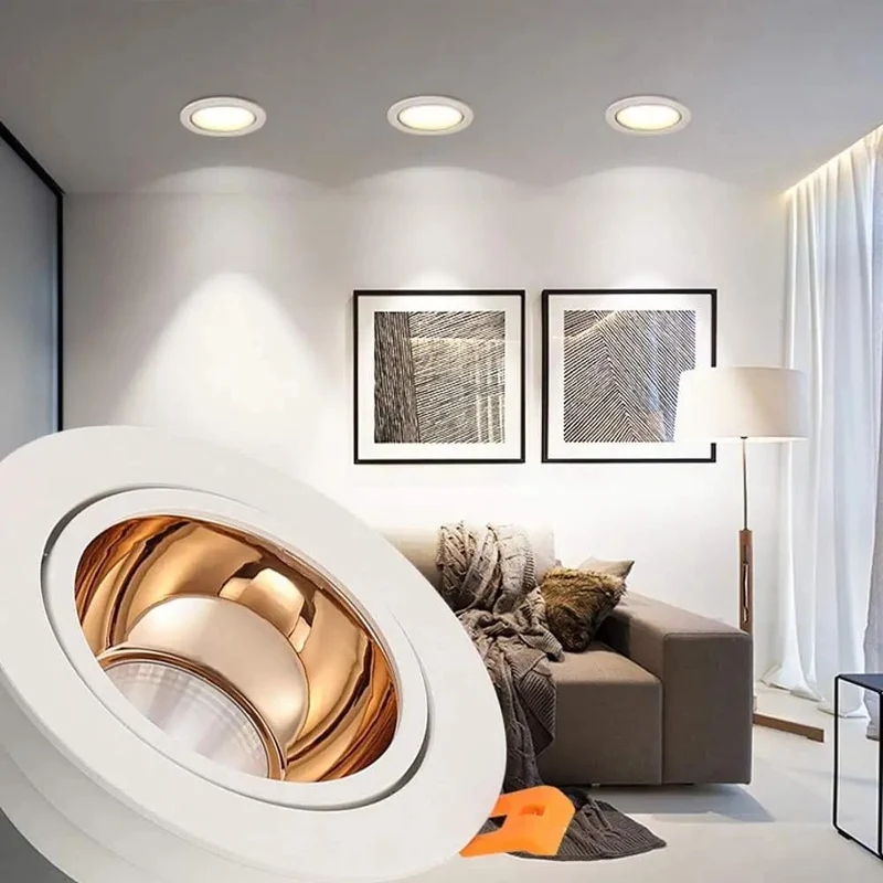 15 Pack 3.5 Inch Retrofit Led Recessed Lighting Kit Offering 7W To 20W Flexibility Bright 3000K And 4000K Illumination Sleek White Baffle Trim Top Drawer Construction For No Sweat Setups