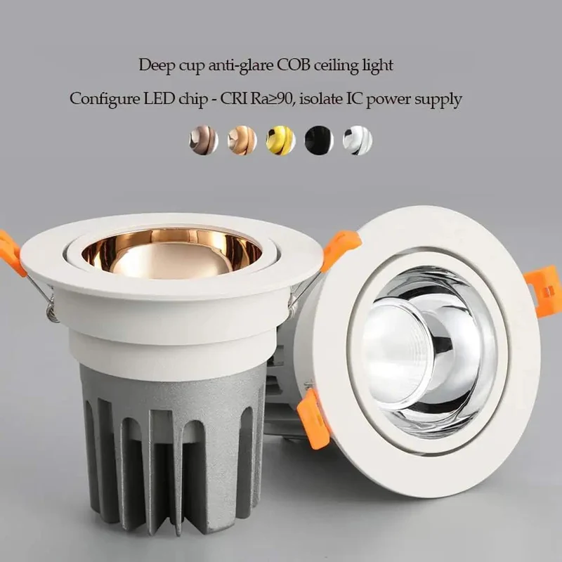 15 Pack 3.5 Inch Retrofit Led Recessed Lighting Kit Offering 7W To 20W Flexibility Bright 3000K And 4000K Illumination Sleek White Baffle Trim Top Drawer Construction For No Sweat Setups