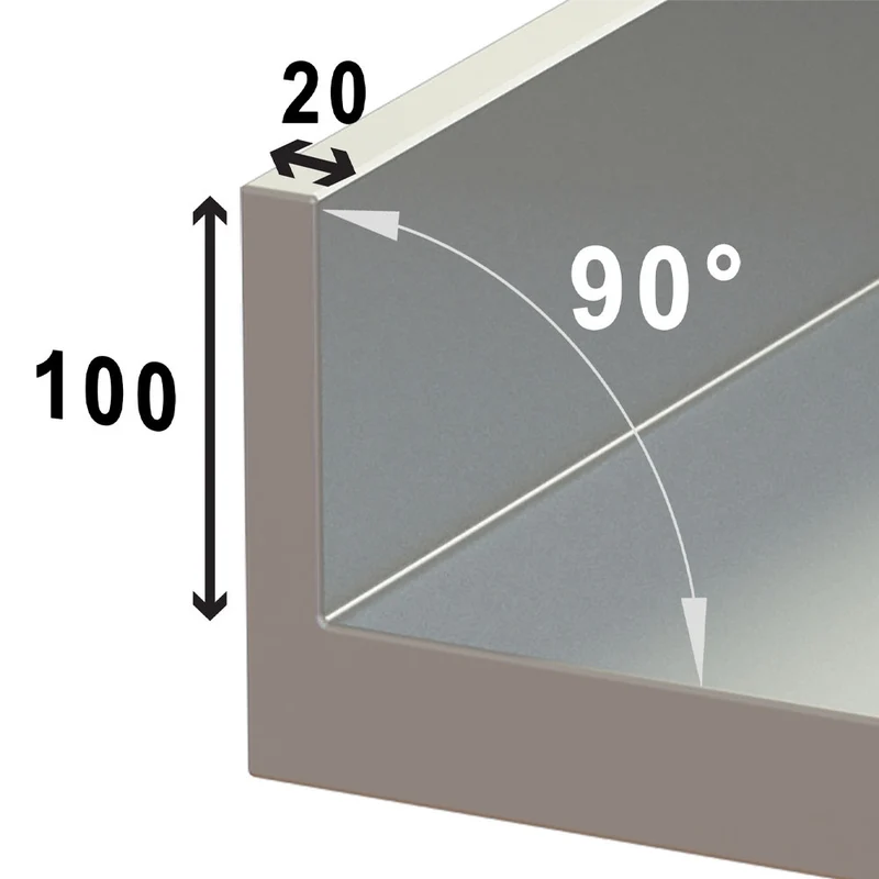 Edelstahl Arbeitsschrank 100cm mit Schiebetüren & Aufkantung, TA107/U-D