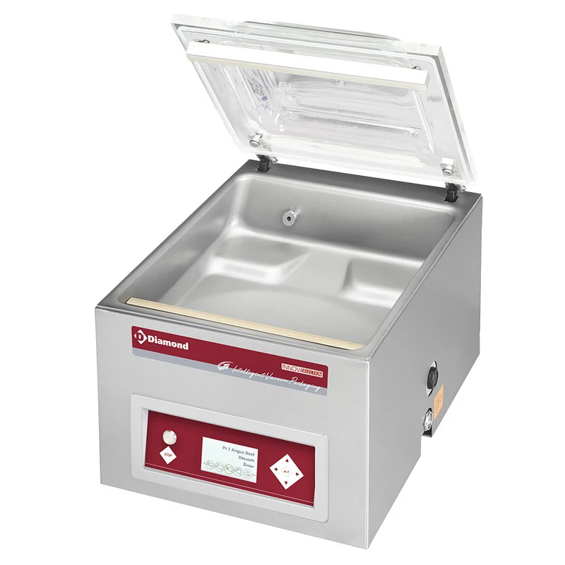 Professioneller Kammervakuumierer , Tischmodell mit 21 m³/h Pumpe, TA-90B/IVP