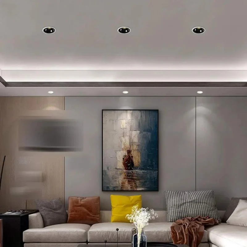 Versatile Nine Pack Adjustable Recessed Ceiling Lights Constructed From Solid White Aluminum For Swift Home Or Commercial Wiring Highlighting A Clean Neutral Tone That Delivers Serious Bang For Your Buck