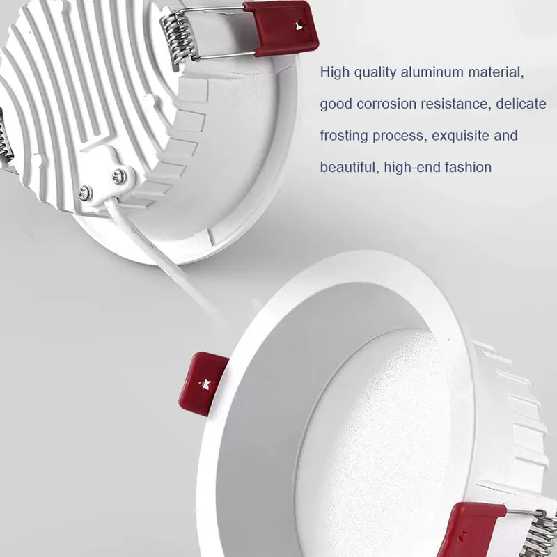 Top Notch 12 Pack Recessed Led Downlights With Baffle Trim Deliver Hella Bright White Ceiling Lighting For Kitchens And Bedrooms Through Smooth Aluminum Heat Dissipation Build That Seriously Upgrades Your Space