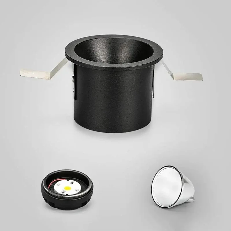 No Sweat Install Led Recessed Lighting Trim Kit Featuring Slick Aluminum Housing Panel With Warm Glow For Home And Office Dimmable Ceiling Downlight Spot For Galleries