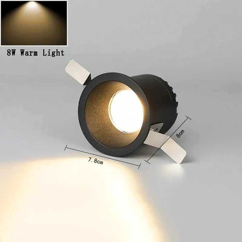 No Sweat Install Led Recessed Lighting Trim Kit Featuring Slick Aluminum Housing Panel With Warm Glow For Home And Office Dimmable Ceiling Downlight Spot For Galleries