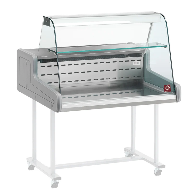Kühlvitrine - gebogene Glasscheibe - SUP15-ZC/R2