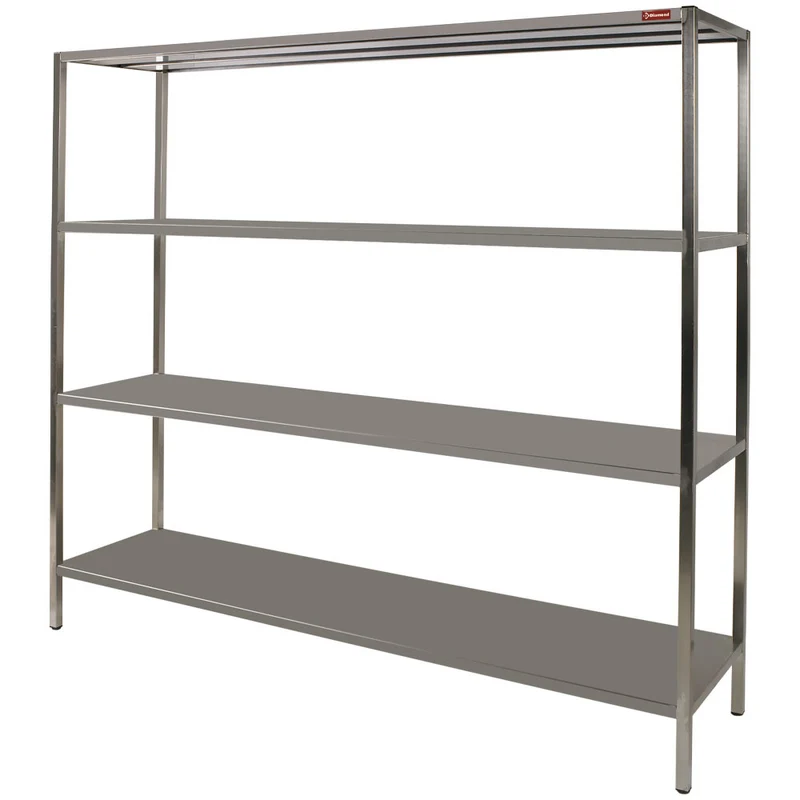 Edelstahl Standregal , 4 Böden , 2000 x 400 mm, SR2044