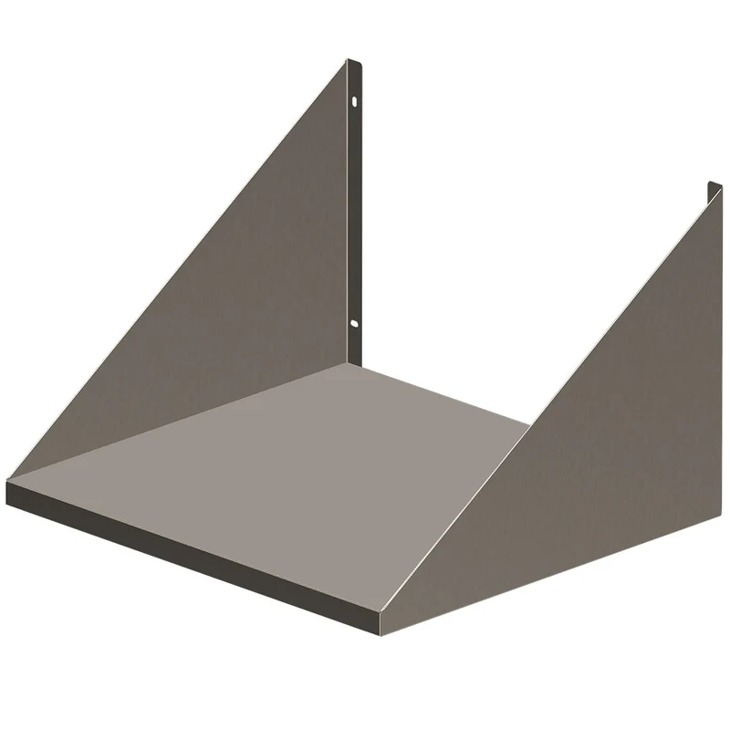 Profi Wandkonsole für Mikrowelle aus Edelstahl , 600x480 mm, SPD/65