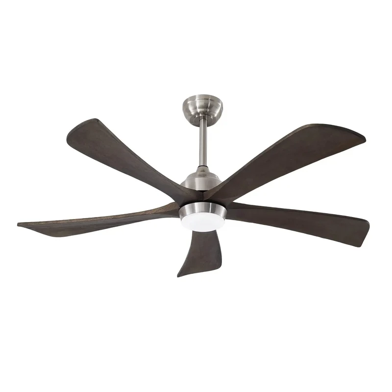 Top Tier 52 Inch Ceiling Fan Crafted With Heavy Duty Solid Wood Blades Built In LED Light And Wireless Remote Quiet Brushless Motor Pulls Reversible Airflow Fast Sets Up In Minutes Keeps Your Space Cool As Ice Year Round