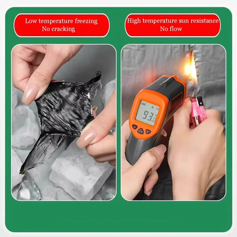 Premium Heavy Hitter Self Adhesive Roofing Felt Roll, All Weather Aluminum Foil Tape Sealant, Tough Underlayment Patch For No Sweat Leak Repairs And Rock Solid Outdoor Cover