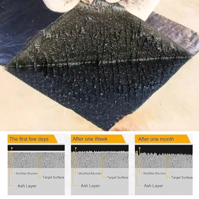 Built Tough 2mm Thick Butyl Roof Repair Tape Self Adhesive Aluminum Foil Waterproof Underlayment Roll For Shingle Gutter Window Exterior Sealant Fixing And All Weather Sun Shield Tape