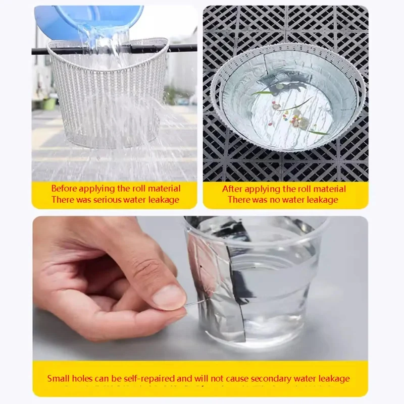 Built Tough 2mm Thick Butyl Roof Repair Tape Self Adhesive Aluminum Foil Waterproof Underlayment Roll For Shingle Gutter Window Exterior Sealant Fixing And All Weather Sun Shield Tape