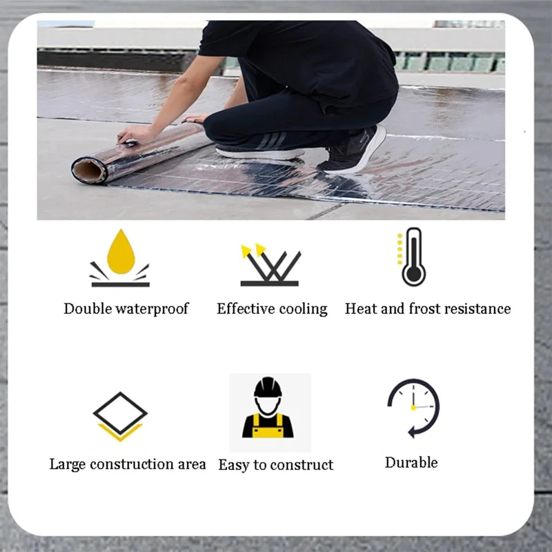 Heavy Duty Rock Solid Bitumen Waterproofing Membrane Roll For Roofs Featuring No Sweat Flashing Tape That Glues Tight And Kills Leaks While Taking On Snow And Uv Exposure Like A Real Champ