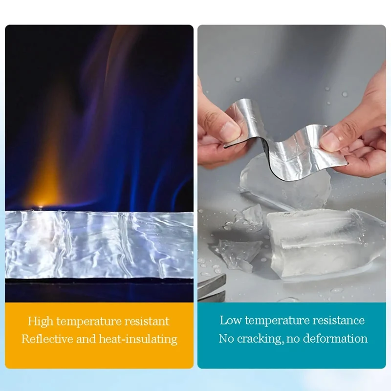 Straight Up Heavy Duty Self Adhesive Bitumen Roof Repair Tape Fo Real Zero Fuss Leak Sealant Roll For Cracks And Pipe Joints Heat Reflective Aluminized Waterproof Cover