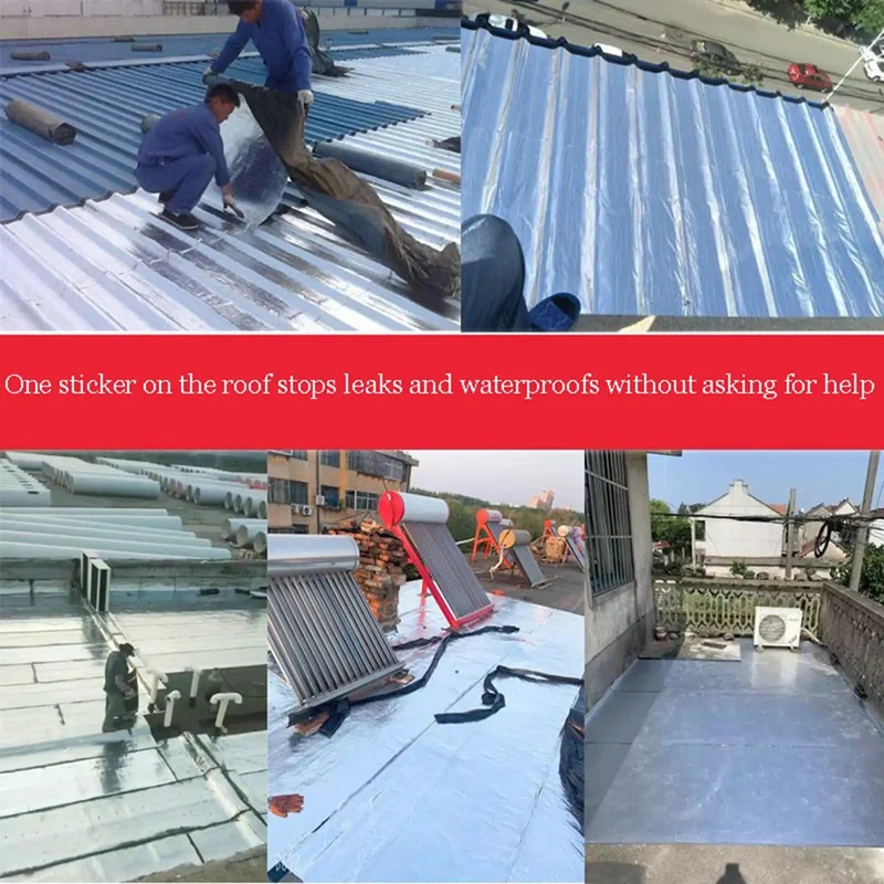Heavy Duty Waterproof Roof Tape To Seal Those Stubborn Leaks Quick Asphalt And Foil Backed Flashing Roll For Seam Fill And Pipe Wrap That Holds Tight Through Every Summer Storm Season Out Here