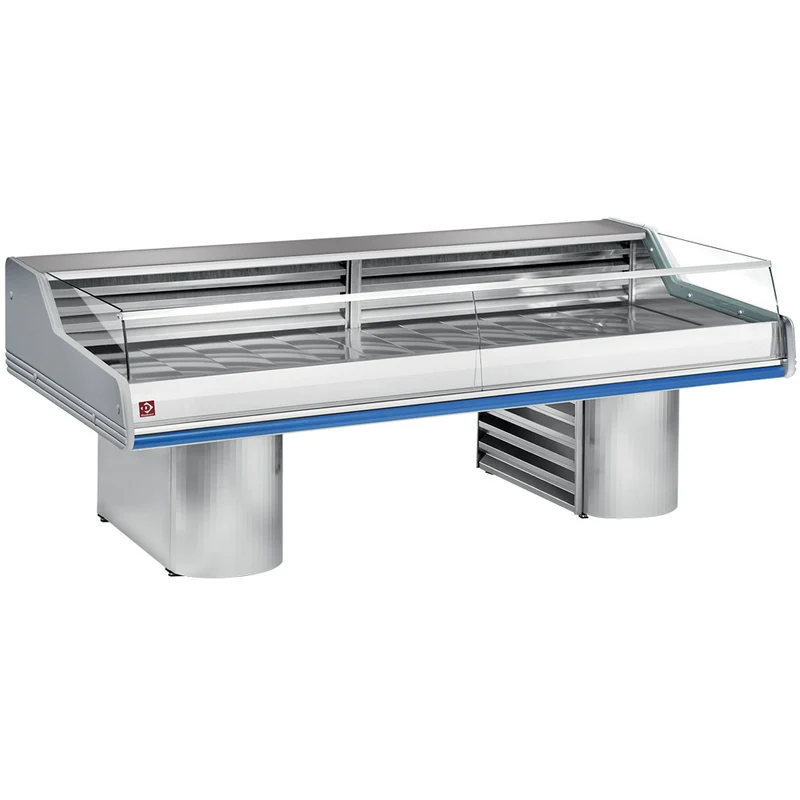 SB-Kühltheke für Fleisch & Fisch , 200 cm , Edelstahl AISI 316, SG20BS/B1-R2
