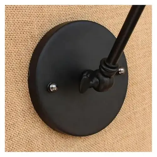 Sharp Adjustable Long Arm Wall Sconce For Bedrooms Hallways And Living Rooms Featuring Vintage Industrial Design Smooth Dimmable Glow And Chill Home Theater Vibes Ready To Upgrade Your Space Dmedium