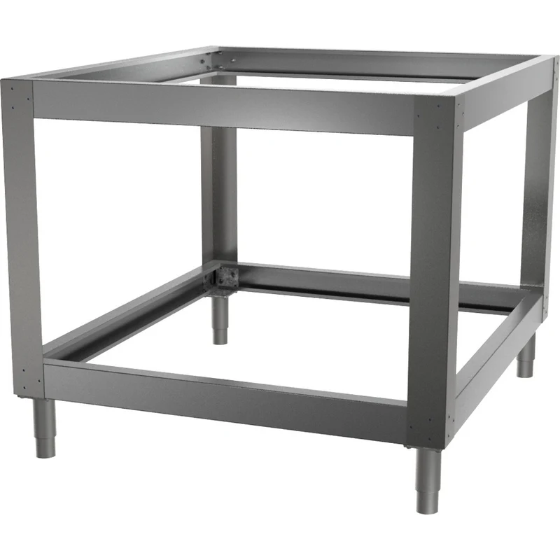 CNS Untergestell für Gastronomiegeräte , 920 x 740 mm , höhenverstellbar, SFDX/4