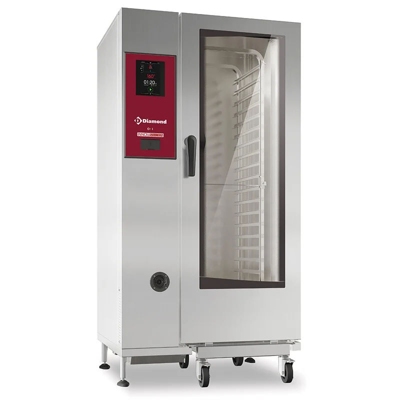 Profi Kombidämpfer Gas 20 x GN 1/1 , Touch-Steuerung & Autom. Reinigung, SDGT/XC-20