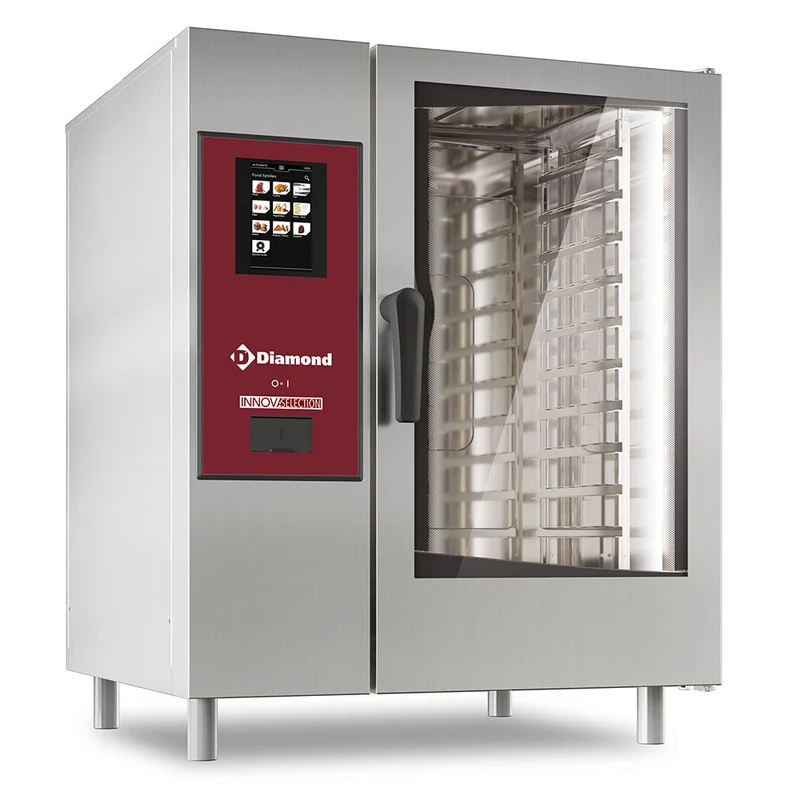 Profi Gas-Kombidämpfer 10 x GN 1/1 mit Touch-Steuerung, SDGT/XC-10