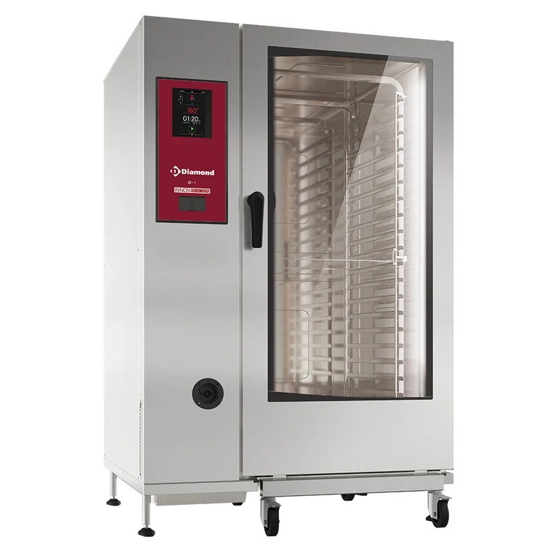Elektro Kombidämpfer 22 x GN 2/1 , Touch-Steuerung & Reinigungssystem, SDET/XC-22-230V/3-