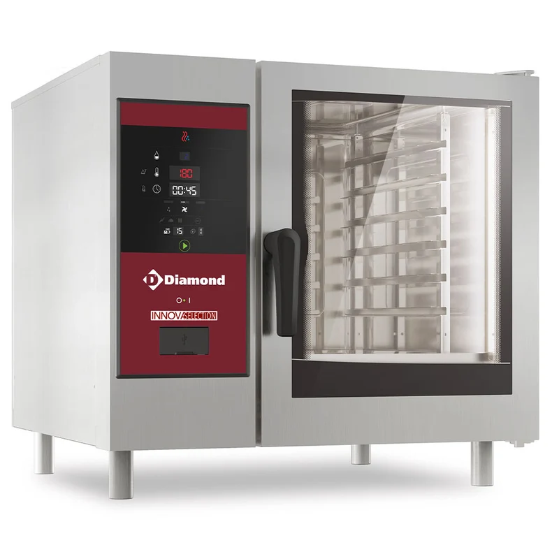 Profi Kombidämpfer 6 x 1/1 GN , 11 kW , Elektrisch mit Kerntemperaturfühler, SDE/XC-06-230V/3-