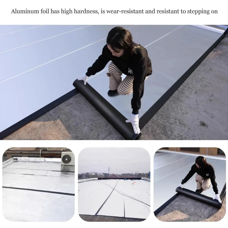 Tough As Nails Bitumen Waterproof Tape With Sturdy Aluminum Foil Backing For Foolproof Rooftop Leak Fixes And Pro Grade Flashing Sealant Roll Crafted For The Long Haul