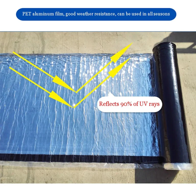 Pro Level Aluminum Foil Bitumen Tape Self Adhesive Waterproof Roof Underlayment Roll For Patching Active Leaks Structural Cracks Pipe Flashing And Window Gaps Tough As Nails Durable Sealant Strip