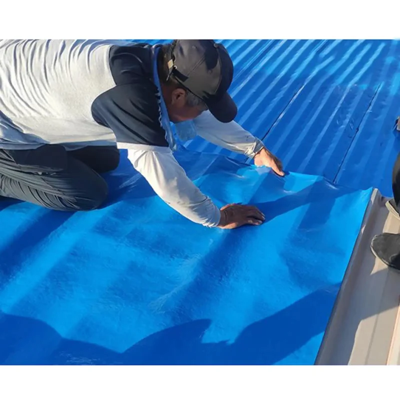 Tough As Nails Blue Self Adhesive Roof Leak Stopper Tape For Asphalt Shingles And Underlayment Joint Sealing With Rugged Aluminum Foil Surface And Snug Fit Self Stick Adhesion That Halts Every Drip Instantly