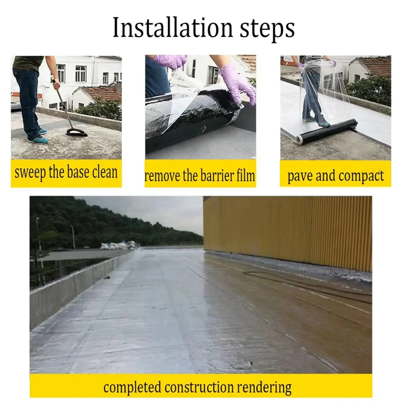 Self Adhesive Roof Repair Tape With Waterproof Polymer Asphalt And Reinforced Aluminum Foil Backing For Hella Tough Leak Free Patching On Shingles Gutters And Metal Roofs That Kicks Water Damage To The Curb