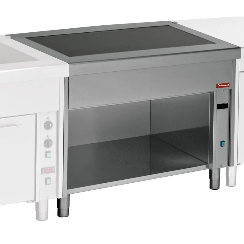 Glaskeramik-Warmhalteplatte mit Unterbau – 3x GN 1/1, S80/VT12