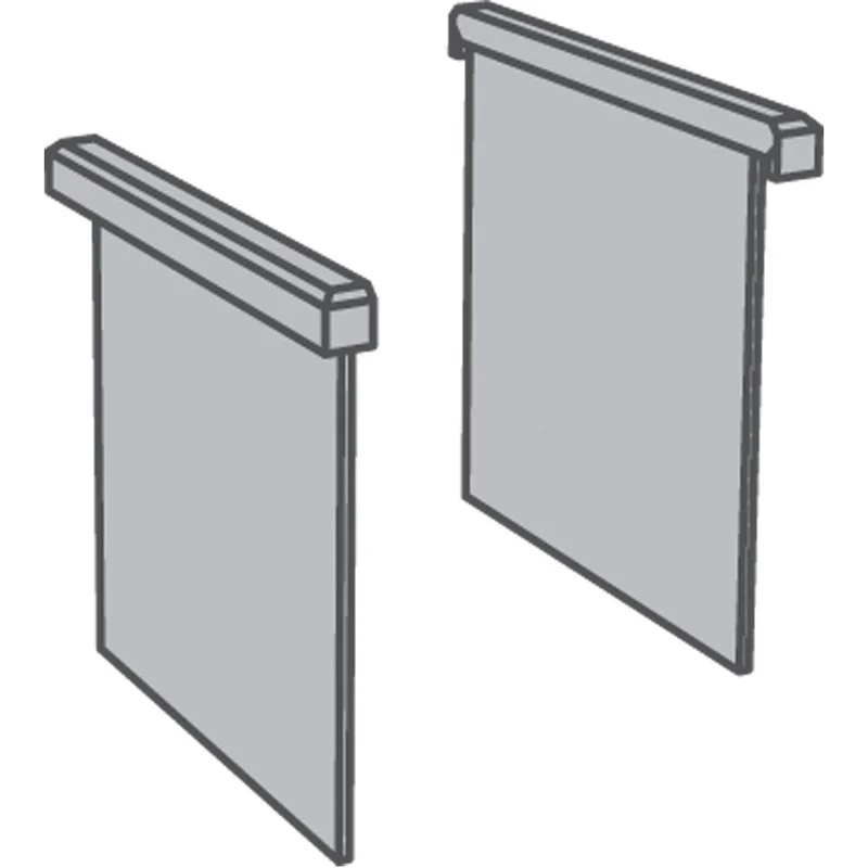 Seitenverkleidung rechts für 800 mm Bautiefe, S80/TLD
