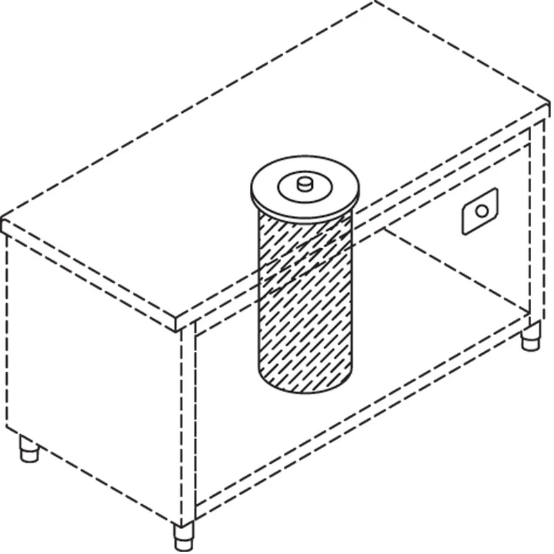 Tellerspender unbeheizt für 50-60 Teller , Ø 19-26 cm, S80/SAN