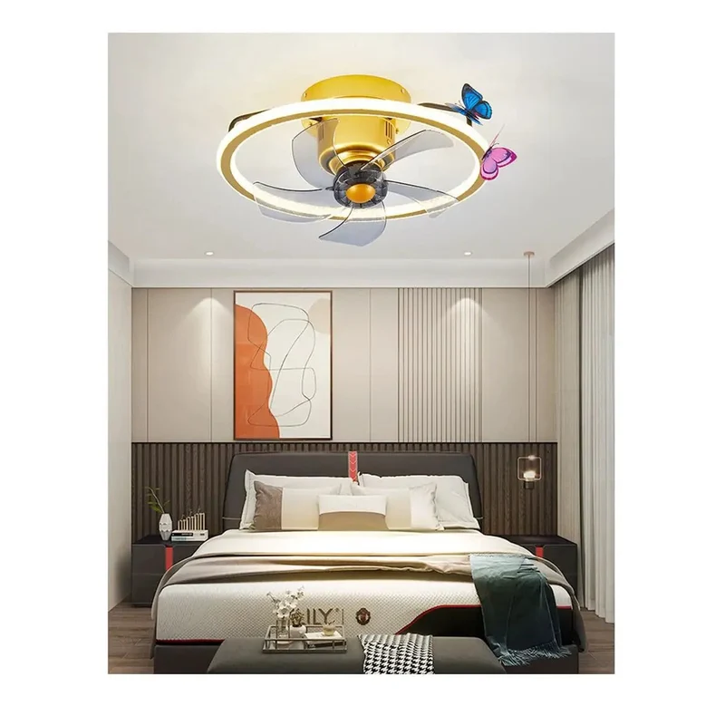 Smart Ceiling Fan With Built In Lighting And Pocket Sized Bluetooth Sound Boasts Six Quick Speed Settings Plus Three Warm Color Levels Featuring A True 360 Rotating Head For Smooth Whole House Airflow And Chill Lounge Vibes Indoors