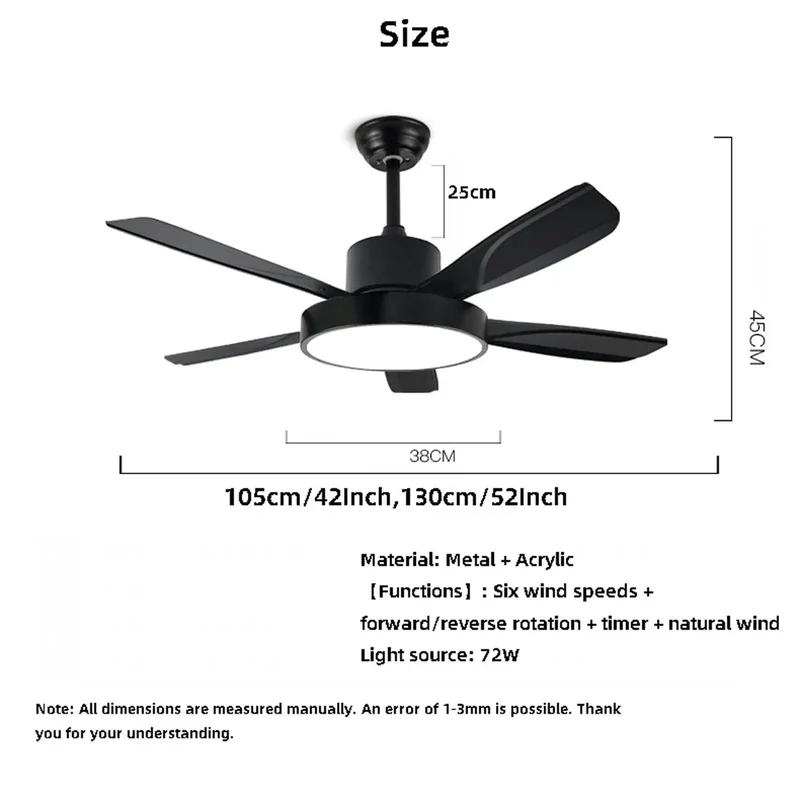 Real Deal 42 To 52 Inch Ceiling Fan With Light Boasting Slick Reversible Motor Six Smooth Speeds Heavy Duty Iron Frame And High Transmission Shade For Zero Sweat Cooling Or Summer Breezes