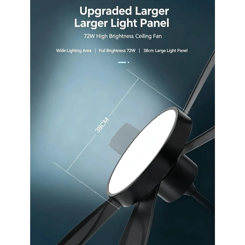 Real Deal 42 To 52 Inch Ceiling Fan With Light Boasting Slick Reversible Motor Six Smooth Speeds Heavy Duty Iron Frame And High Transmission Shade For Zero Sweat Cooling Or Summer Breezes