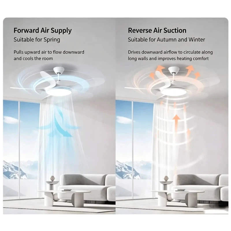 46 to 56-Inch Led Fandelier Ceiling Fan with Light Dimmable Smart Timer Switch Zero Hassle Setup Warm Cool White Modes Energy Efficient Whisper Quiet Operation Top Tier Build Quality for Bedrooms and Living Rooms