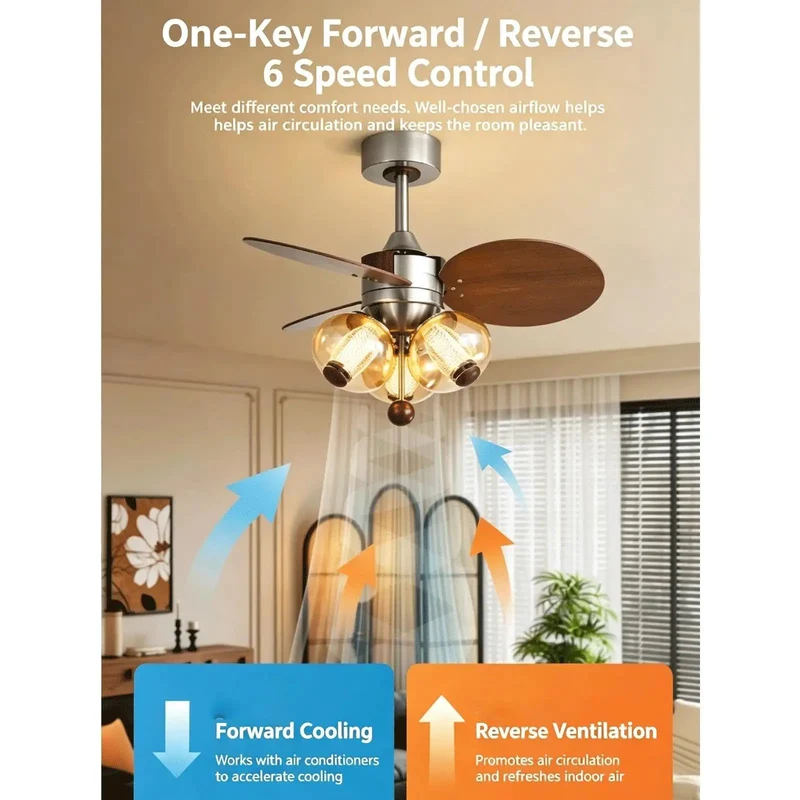 Top Shelf Kids Ceiling Fan With Sweet Quiet Breeze And Dimmable Led Fandelier Featuring Soft Diffused Glass Lampshade And Three Adjustable Color Modes For A Cozy Bedroom Setup