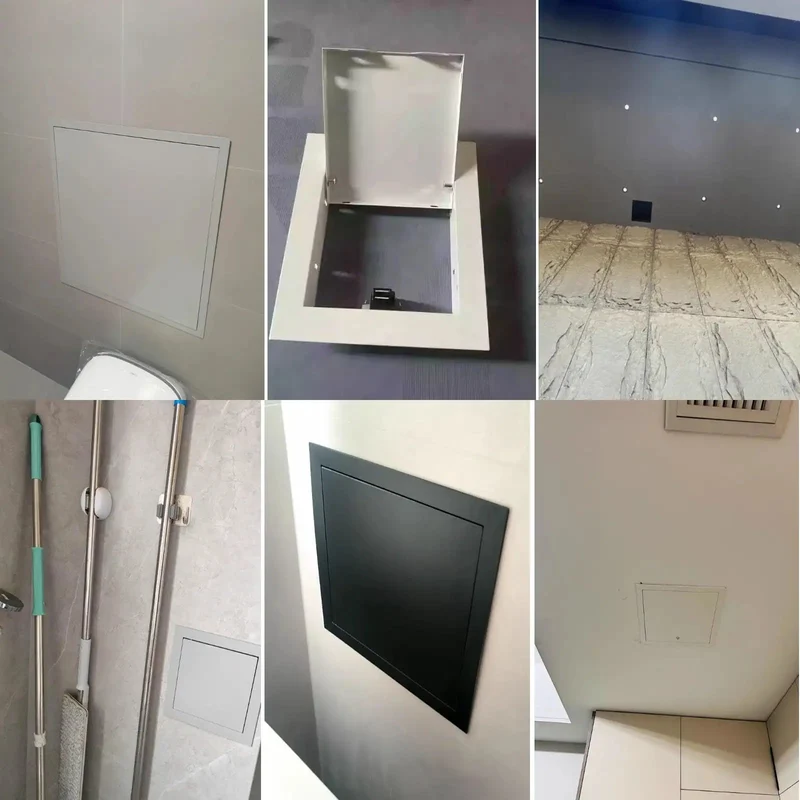 Rock Solid Metal Access Panel For Drywall And Drop Ceilings Matte Black Inspection Door Hatch With Seamless Rust Resistant Steel Build For Zero Fuss Upkeep And Speedy DIY Fixes That Swing Smooth Daily