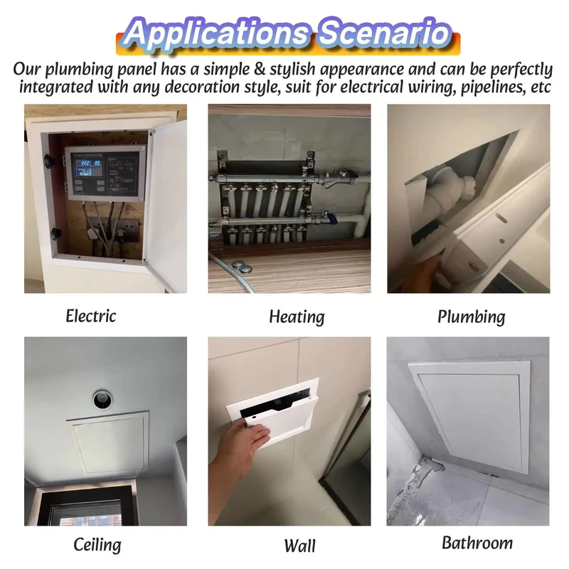 No Drama White Drywall Access Panel 200X150mm Hefty Aluminum Steel Hatch For Fast Ceiling Overhaul Seamless Drop In Swap And Genuine Rust Proof Shield