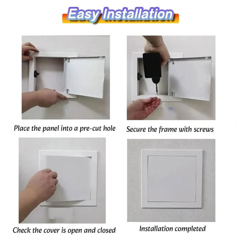 No Drama White Drywall Access Panel 200X150mm Hefty Aluminum Steel Hatch For Fast Ceiling Overhaul Seamless Drop In Swap And Genuine Rust Proof Shield