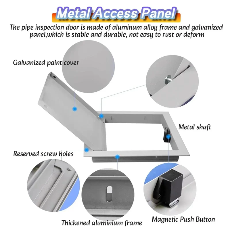Slick White Heavy Duty Access Panel 150X200MM Seamless Drywall Inspection Hatch Built Tough For Suspended Ceilings No Sweat Install Rust Free Maintenance Door