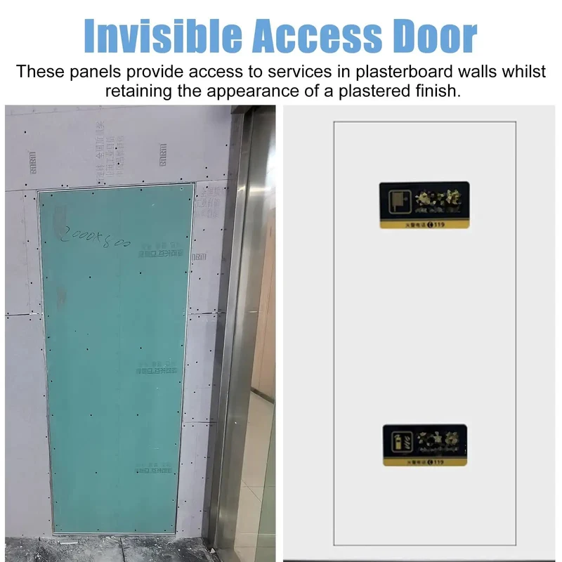 Heavy Duty Aluminum Magnetic Access Door Panel For Drywall Wall And Ceiling Inspection With Super Smooth Push Button Cover Straight Up Tough And No Fuss Setup For Fire Cabinets